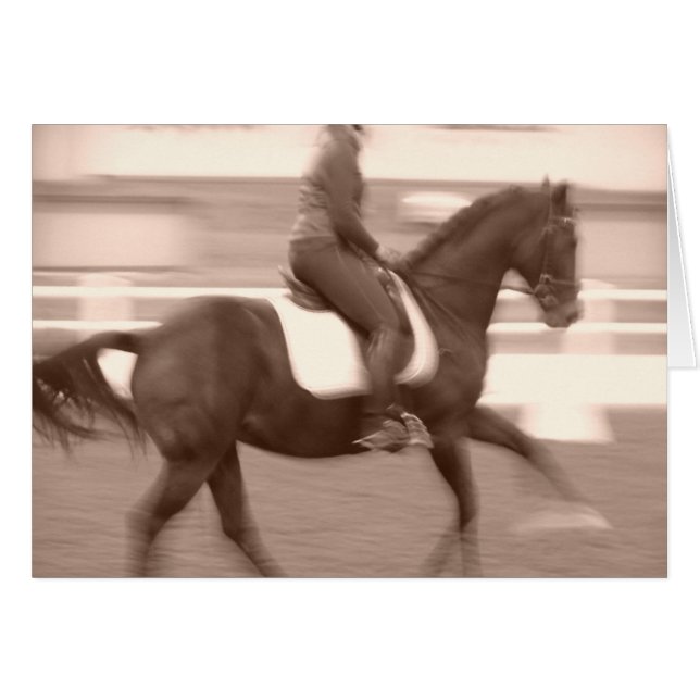 Sepia Abstract Dressage (Front Horizontal)