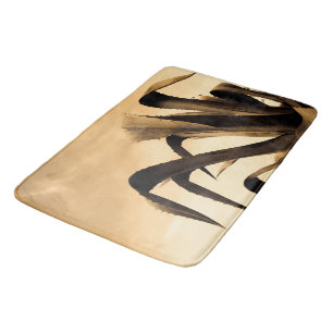 Sepia Aloe Plant Bath Mat