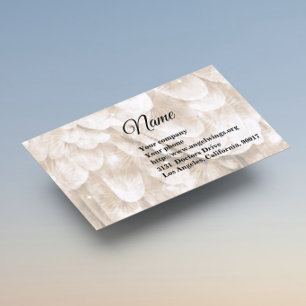 Sepia Angel Wing Business Card