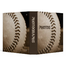 Sepia Baseball 1.5" Photo Album