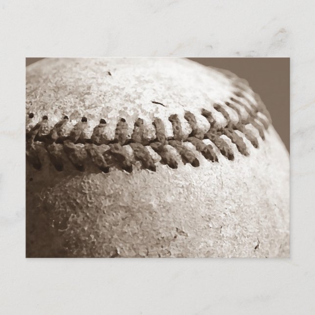 Sepia Baseball Postcard (Front)