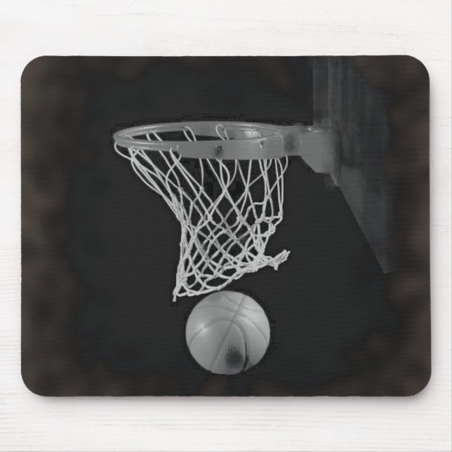 Sepia Basketball Mouse Pad (Front)