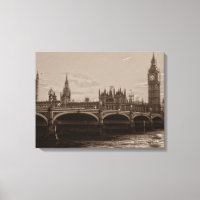 Sepia Big Ben Tower Palace of Westminster