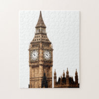 Sepia Big Ben Tower Travel Art