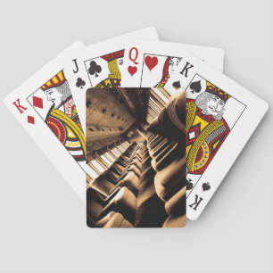 Sepia Chairs Playing Cards