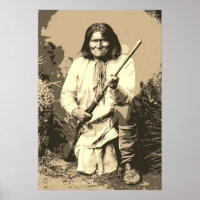 Sepia Chief Geronimo Pop Art