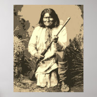 Sepia Chief Geronimo Pop Art