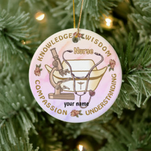 Sepia cool nurse  ceramic tree decoration