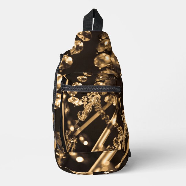 Sepia Crystal Chandelier  Sling Bag (Front)