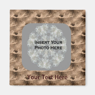 Sepia Daisy Flowers Photo Magnet