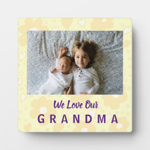 Sepia Daisy Love Grandma Plaque