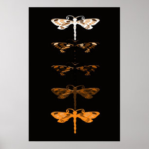 Sepia dragons poster
