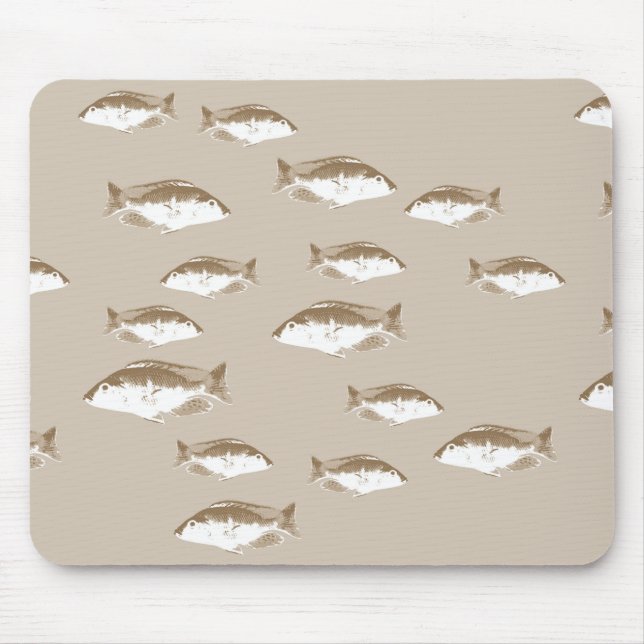 Sepia fish mouse pad (Front)