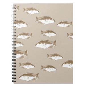 Sepia fish notebook