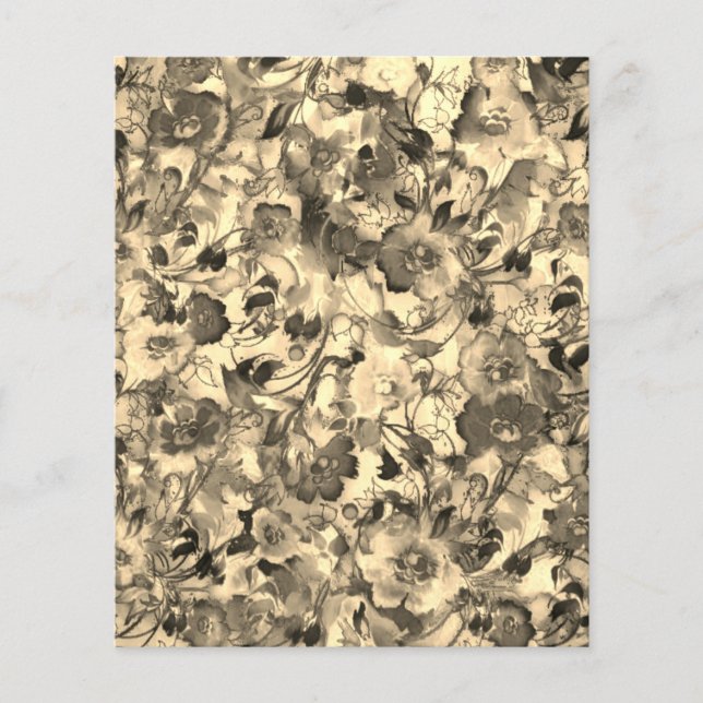Sepia floral (Front)