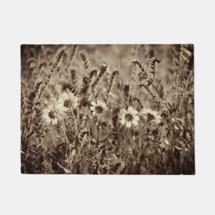 Sepia Floral Doormat