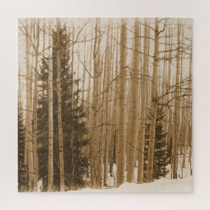 Sepia Forest Maze - 20x20 - 520 pieces Jigsaw Puzzle