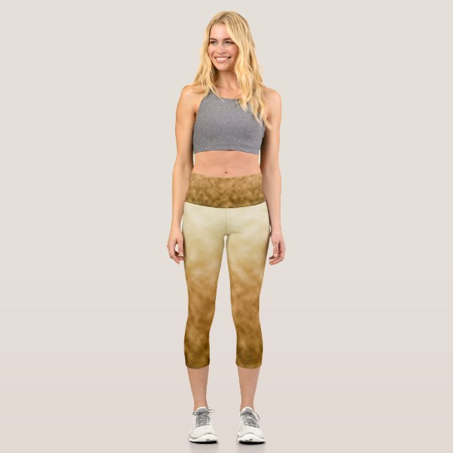 Sepia Haze Capri Leggings (Front)