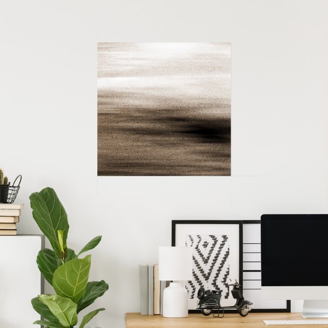 Sepia Horizon Poster (Home Office)