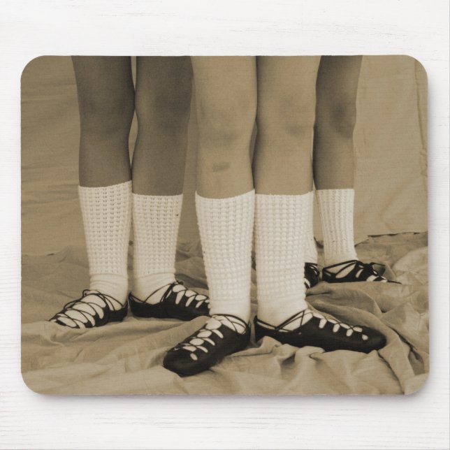 Sepia Irish Dance Soft Shoes Mousepad (Front)