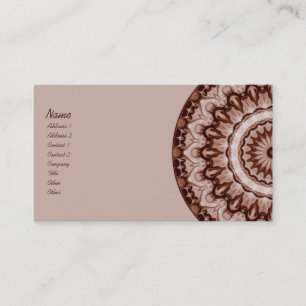Sepia Kaleidoscope Business Card