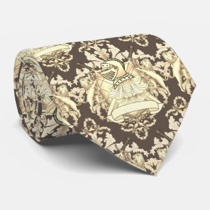 Sepia knight Shield Tie