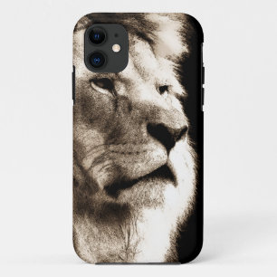 Sepia Lion Case-Mate iPhone Case