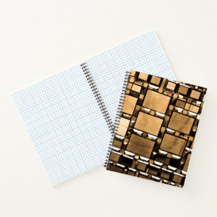 Sepia Mirror Pattern Notebook