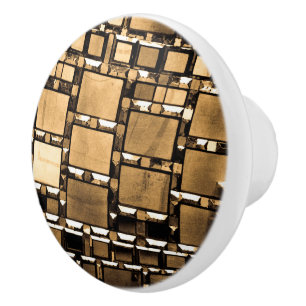 Sepia Mirrors Ceramic Knob