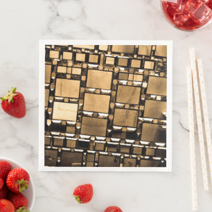 Sepia Mirrors Napkin