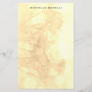 Sepia Modern Minimalist Professional Flowers Stationery