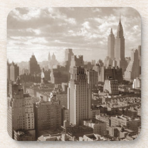 Sepia New York City Coaster