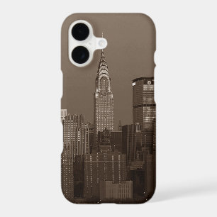Sepia New York City Skyline