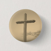 Sepia Photo Giant Christian Cross 