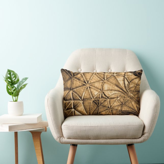 Sepia Portuguese Ceiling  Lumbar Cushion (Chair)
