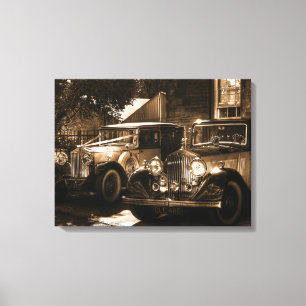 Sepia Rolls Royce Canvas Print