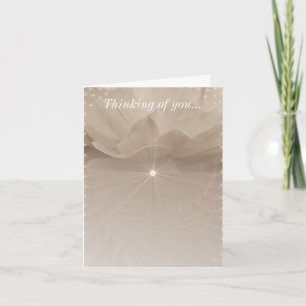 Sepia Rose Art Thinking Of You Card