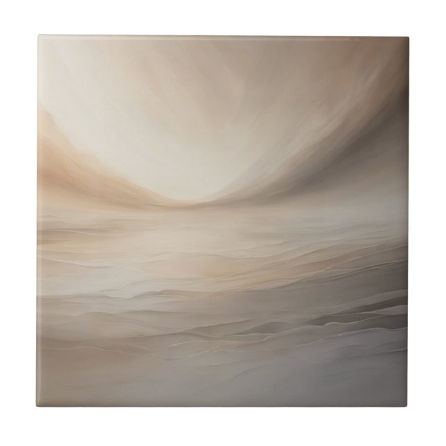 Sepia Serenity: Tranquil Tones Tile (Front)