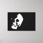 Sepia Skull Pop Art Wrapped Canvas - 3 Canvases Se<br><div class="desc">Sepia Effect Skull Pop Art Picture - Humourous College Comic Pop Art - Fantasy Rock Punk Heavy Metal</div>