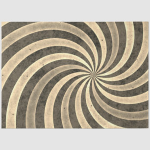 Sepia spirals pattern, scrapbooking gifts wrapping tissue paper