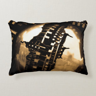 Sepia Steampunk Decorative Cushion
