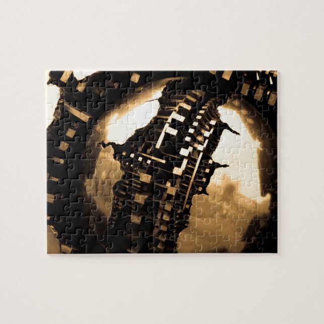 Sepia Steampunk  Jigsaw Puzzle (Horizontal)