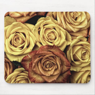 Sepia Tinted Roses Mouse Pad