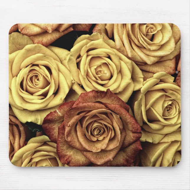 Sepia Tinted Roses Mouse Pad (Front)