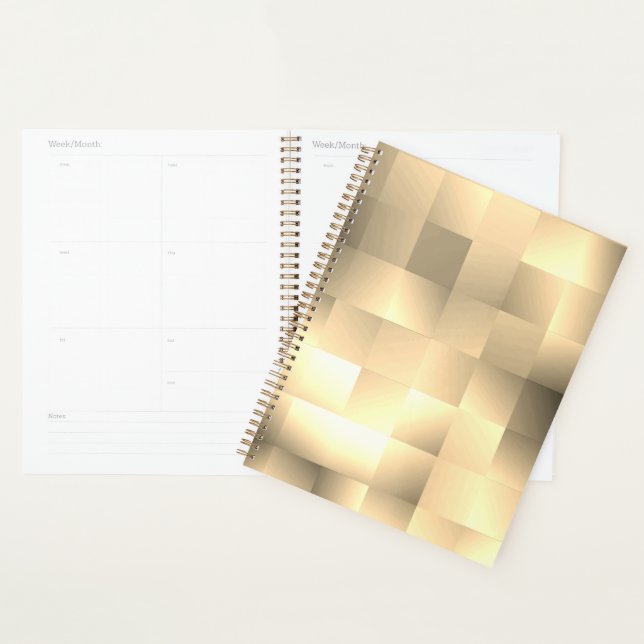   Sepia Tones in a Square Pattern Planner (Display)