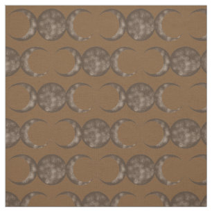 Sepia Triple Moon Choose Your Own Background Colou Fabric