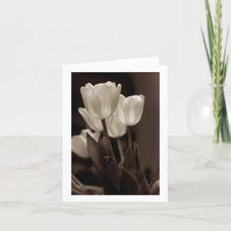 Sepia Tulip Note Card