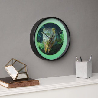 Sepia Up Close! - Round Photographic Design | Clock