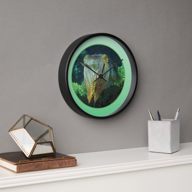 Sepia Up Close! - Round Photographic Design |  Clock (Office)