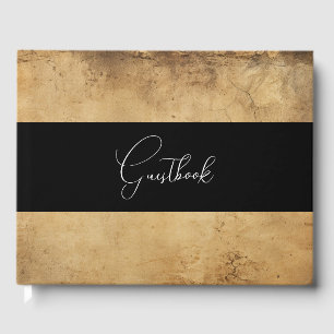 Sepia Vintage Antique Style Wedding Guest Book